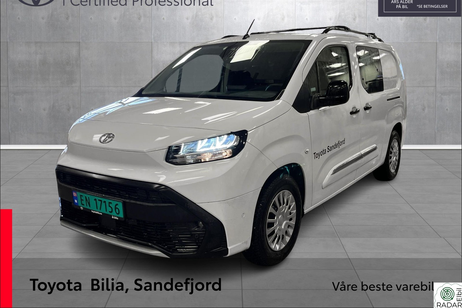TOYOTA Proace City Electric Proace City Lang C Pluss  /RKAM 6.25% med 35%EK