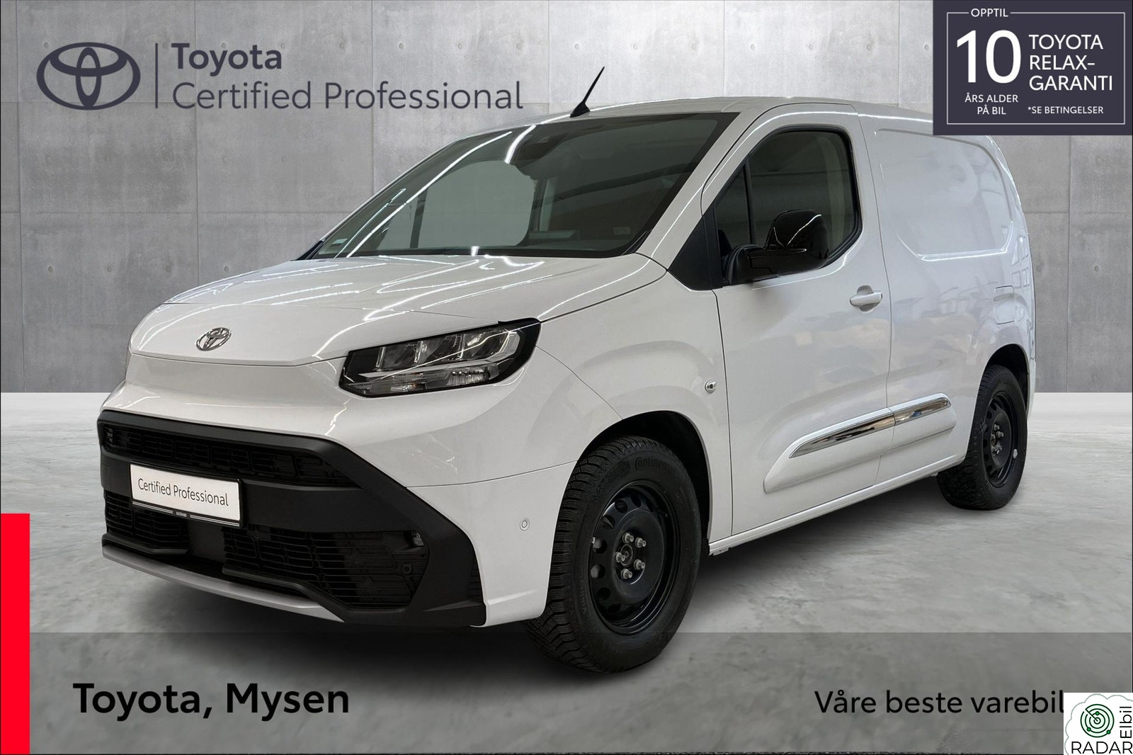 TOYOTA Proace City Electric L1 kort utgave - Comfort Plus, H.feste