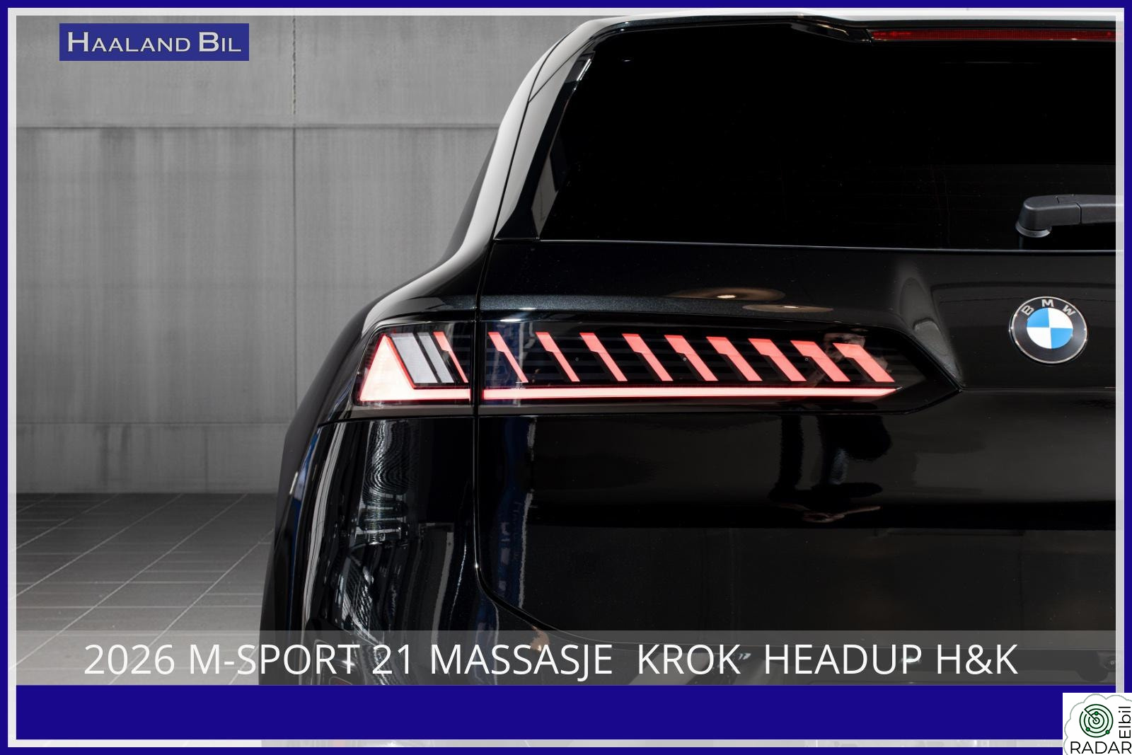 BMW iX3 50 xDrive 2026 M-SPORT 21 MASSASJE KROK HEADUP H&K
