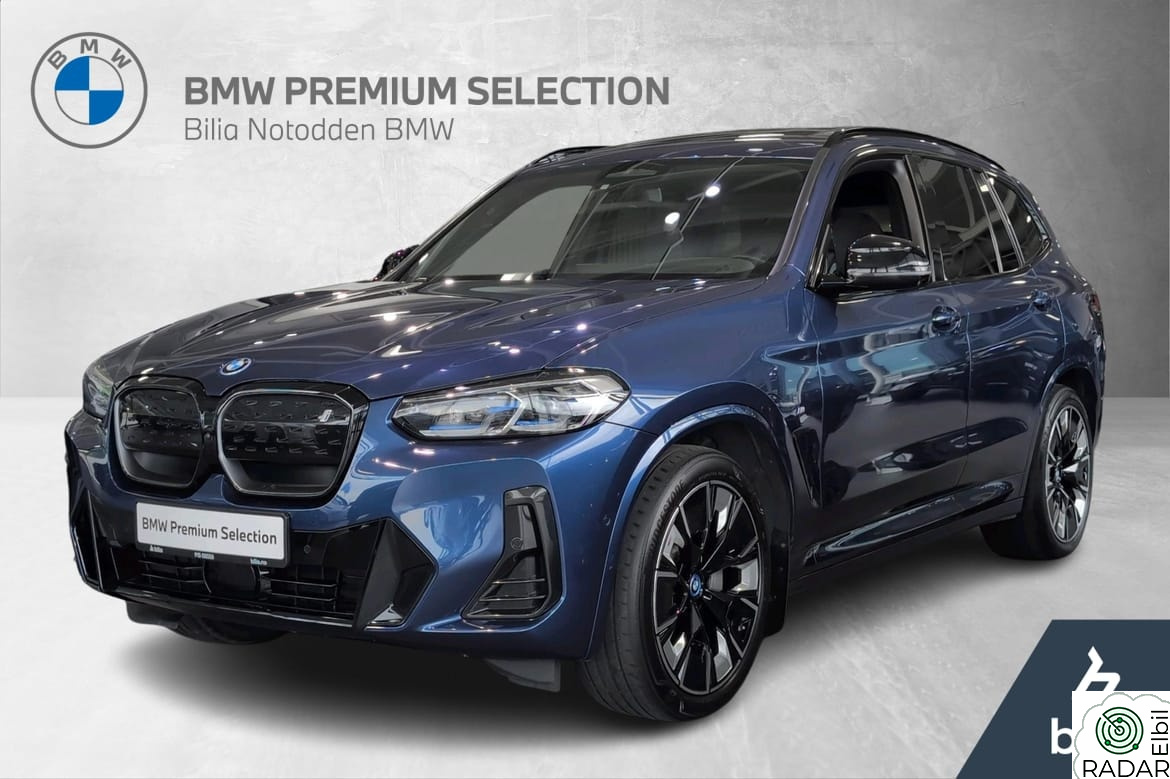 BMW iX3 M-sport, Pano, Skinn, Head up, Harman, BSI
