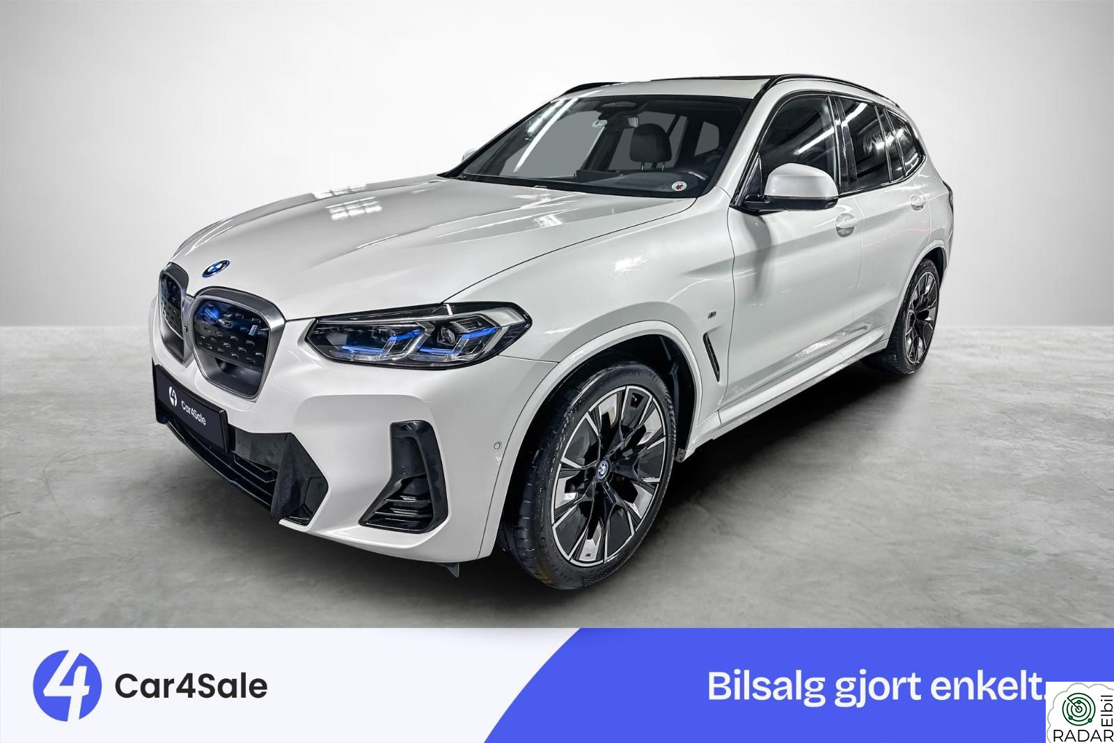 BMW iX3 453km / M sport Skinn / HUD / Krok / Soltak/ Norsk/ 360