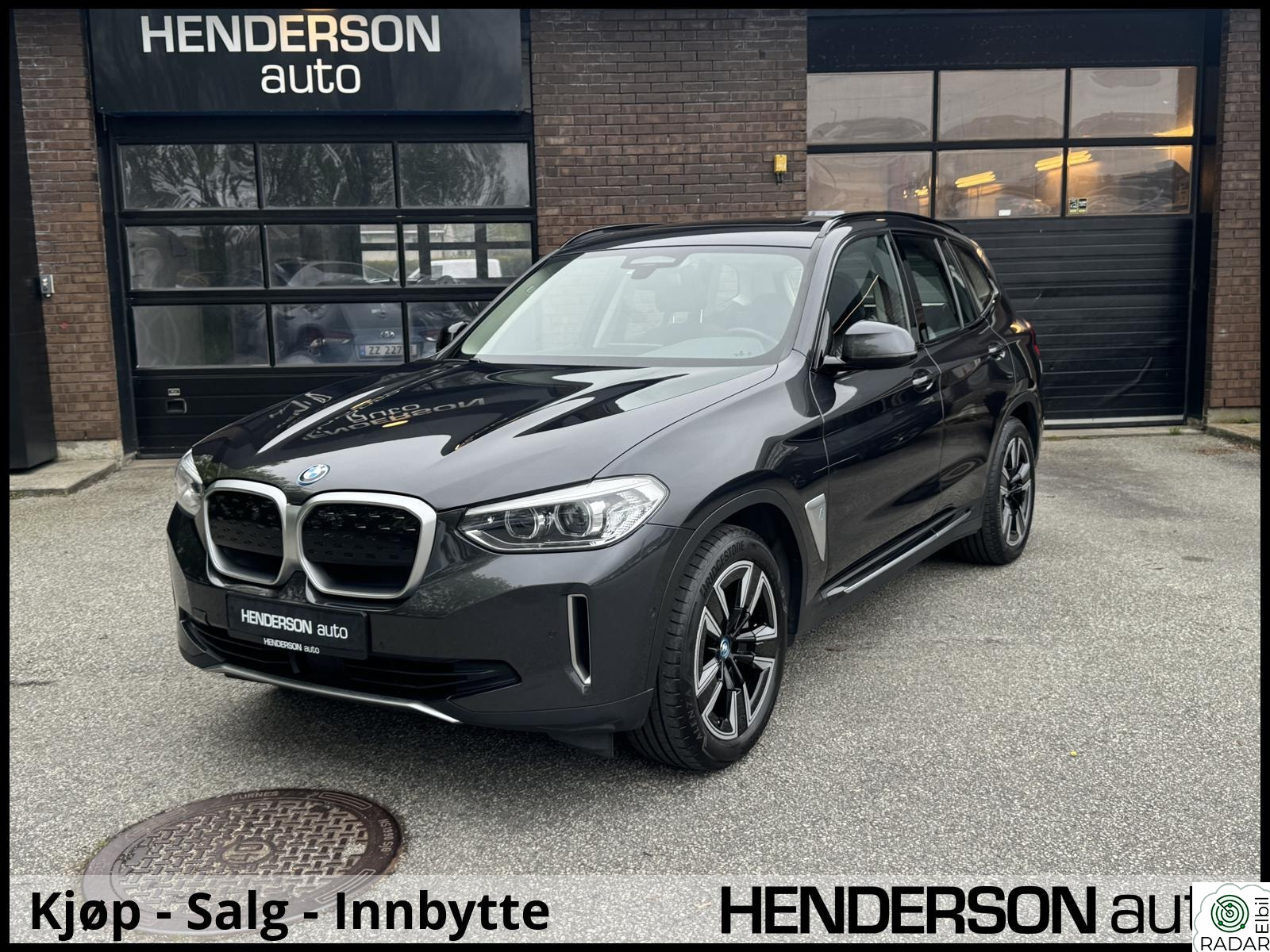 BMW iX3 Charged Lav km/Panorama/Hengerfeste/Skinn/El.Stoler+++