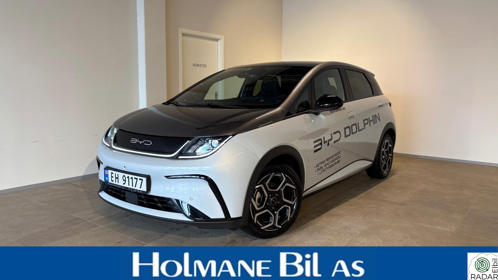 BYD Dolphin Design EV 60,4Kwt/427km/DEMO/2 sett hjul/App/360 kamera