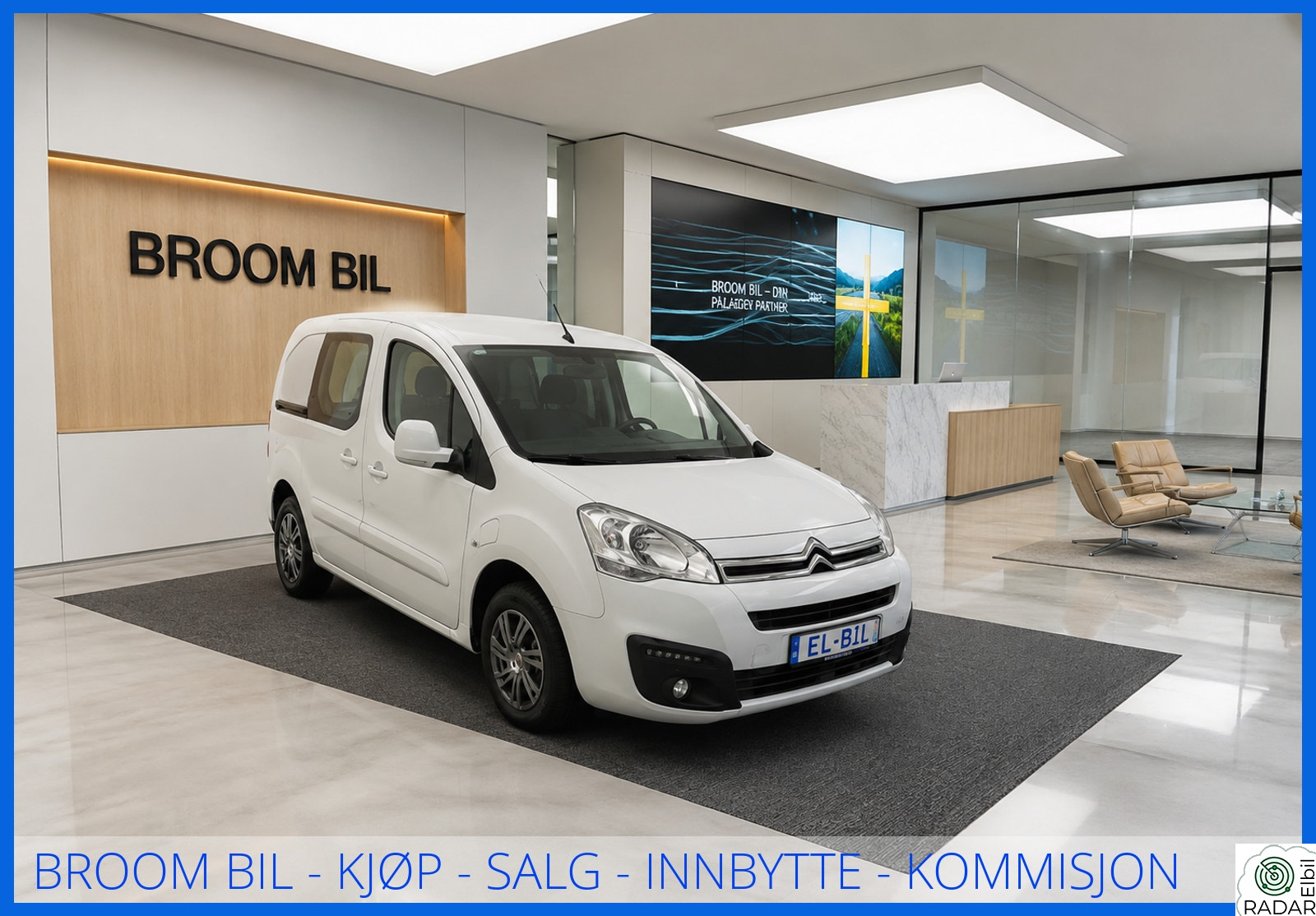 CITROEN BERLINGO L1 KORT 3-SETER /CRUISE/DAB+/NY SERVICE/EU-OK JUNI 2028