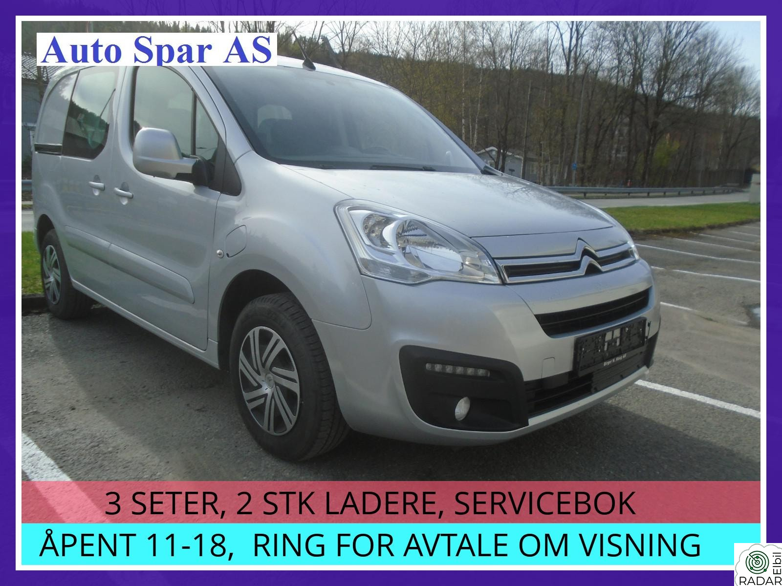 CITROEN BERLINGO ELEKTRISK 67 HK, EU-GODKJENT, NB GRATIS BOMRING I OSLO