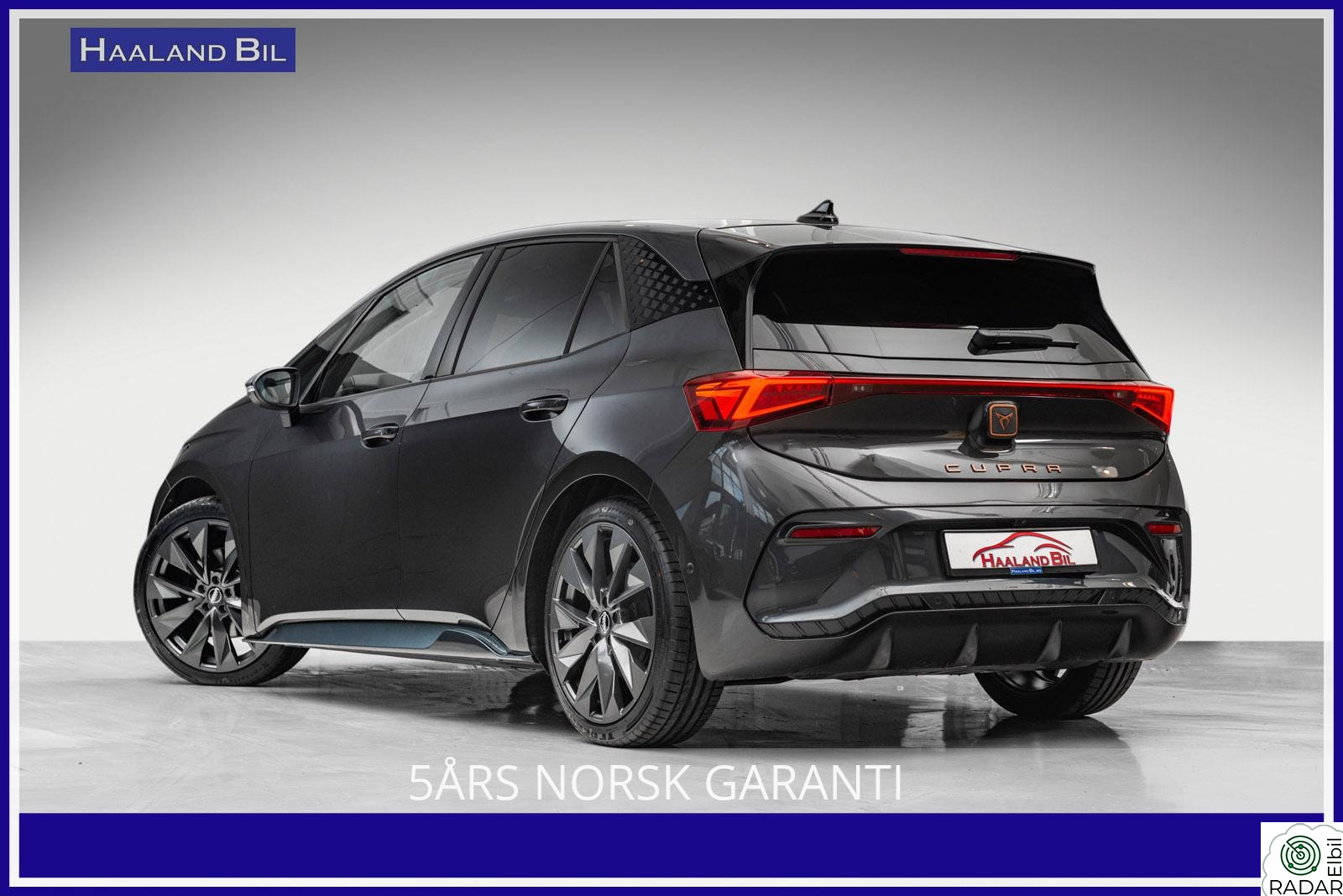 CUPRA BORN 150 KW 58/62 KWH BORN 424WLTP 20" PLUSS 18" KAMERA 5ÅRS NORSK GARANTI