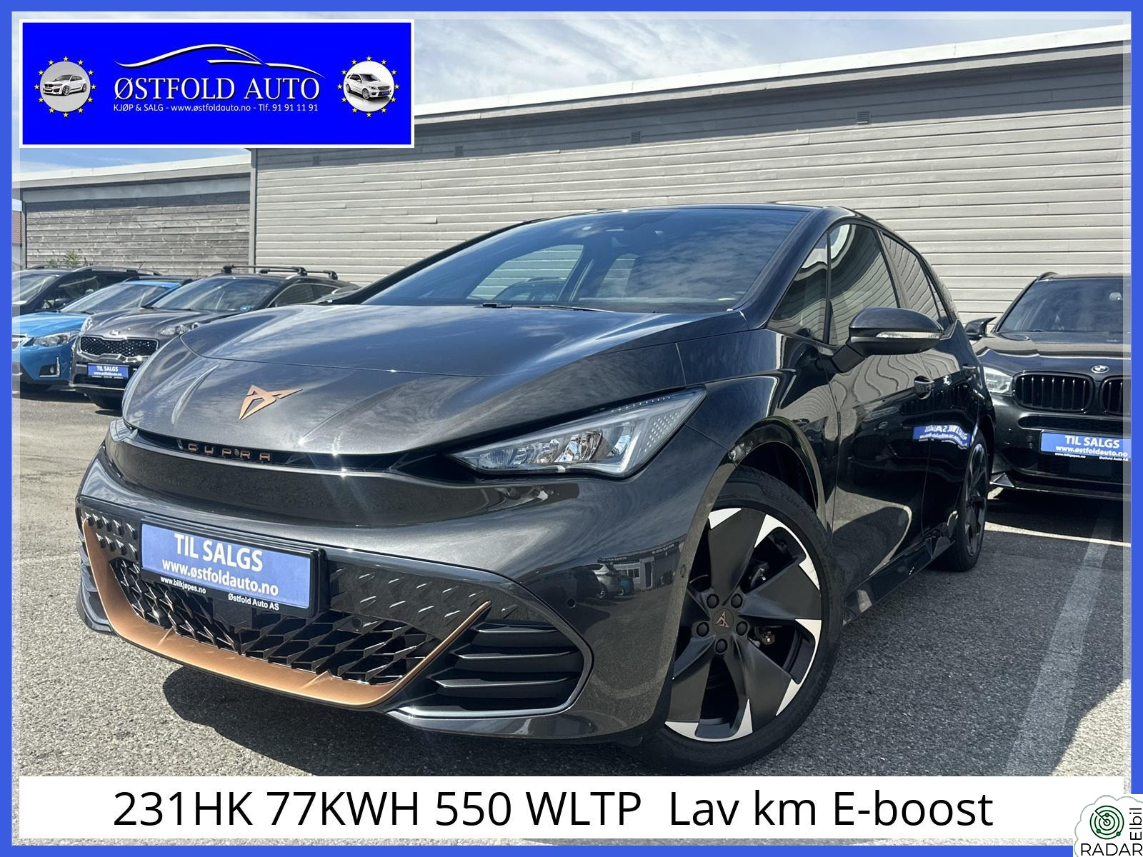 CUPRA BORN 170 KW 77/82 KWH 231HK 77KWH 550 WLTP Lav km E-boost