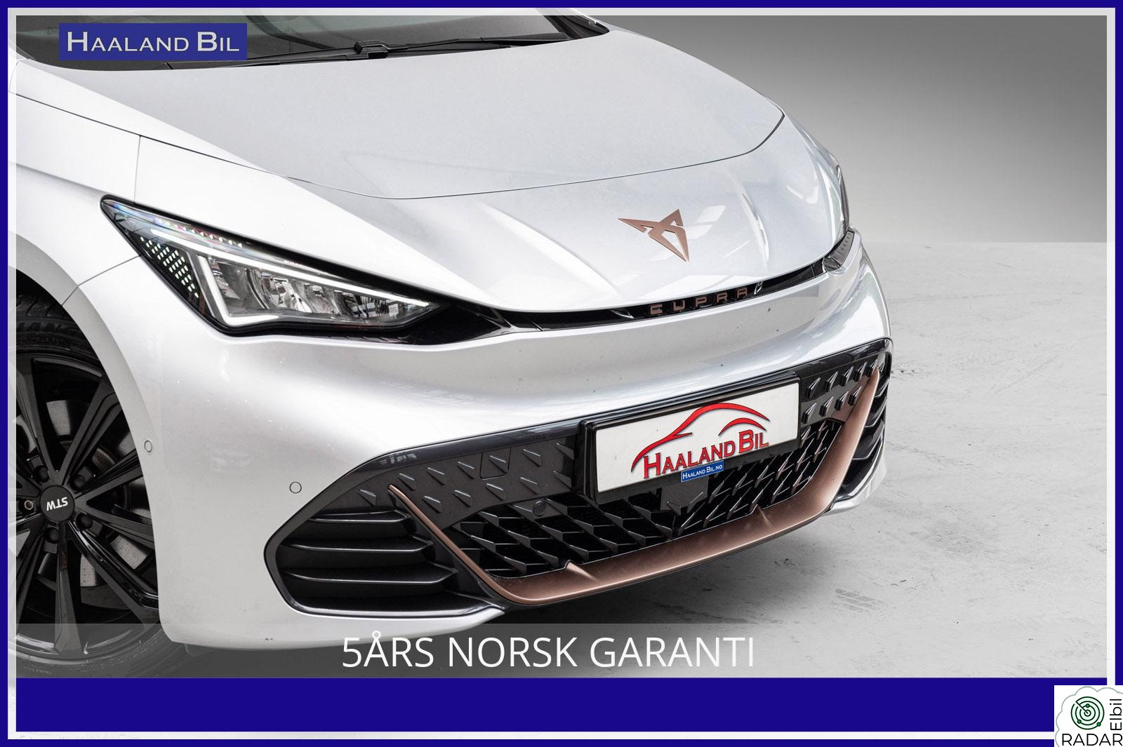 CUPRA BORN 150 KW 58/62 KWH BORN 424WLTP 19" + 18" KAMERA 5ÅRS NORSK GARANTI