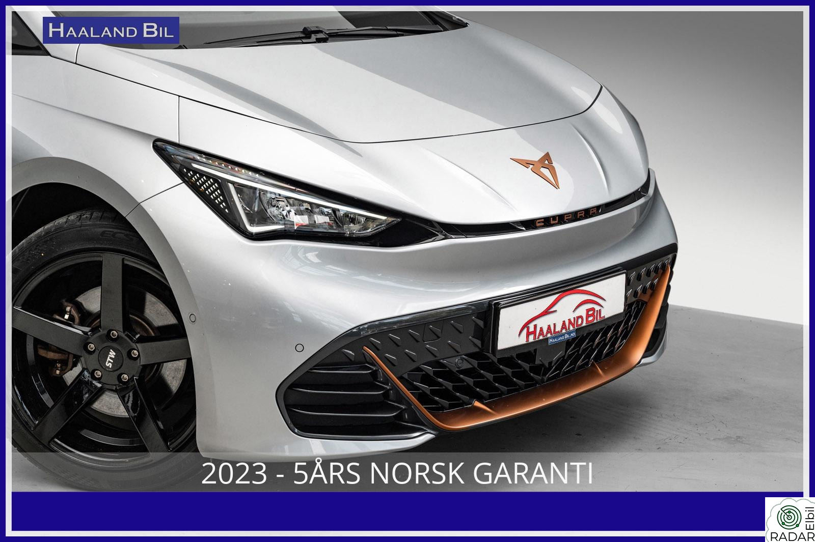 CUPRA BORN 150 KW 58/62 KWH 2023 NORSK BIL LAV KM 424WLTP 2 x 18" KAMERA