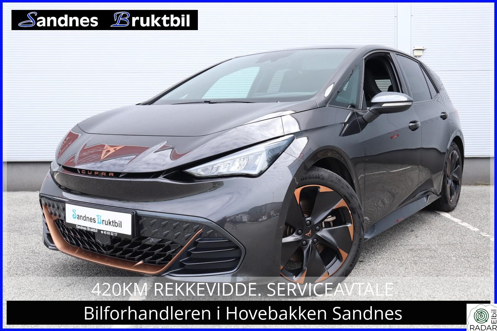 CUPRA BORN 204HK 420KM, KAMERA,ACC,SPORTSSETER,NAVI,TLF,DAB+,APP