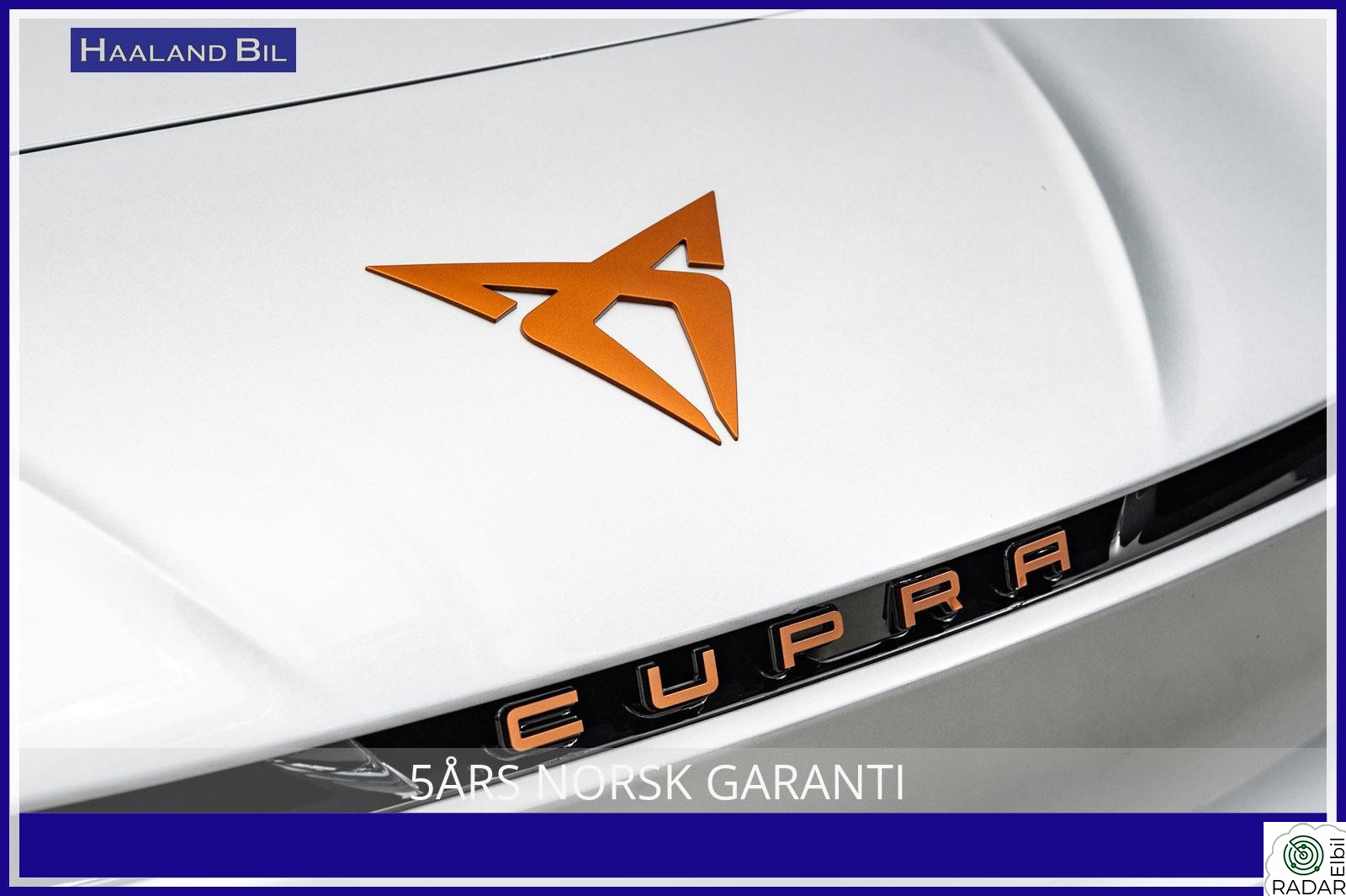 CUPRA BORN 150 KW 58/62 KWH NORSK BIL LAV KM 424WLTP 2 x 18" KAMERA