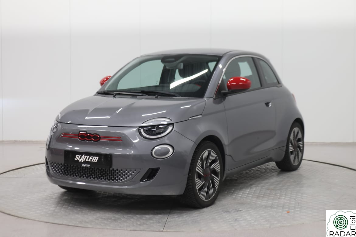 FIAT 500 Red, Carplay, Navigasjon, Cruise, DAB, Forvarming