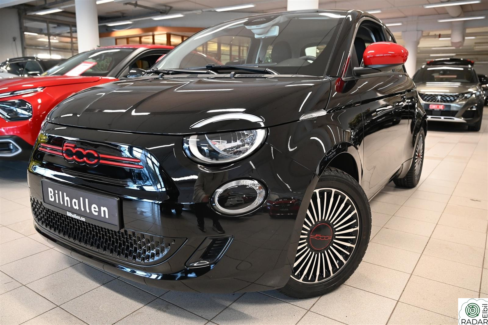 FIAT 500 Elektrisk RED - Norsk - 320KM WLTP