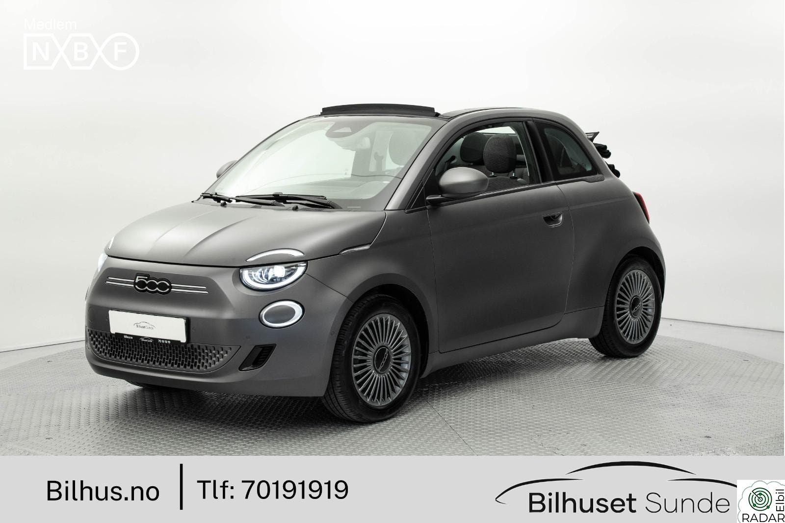 FIAT 500 Icon Cabrio 303km Cloud Grey,ACC,Carplay,Kamera,Navi++
