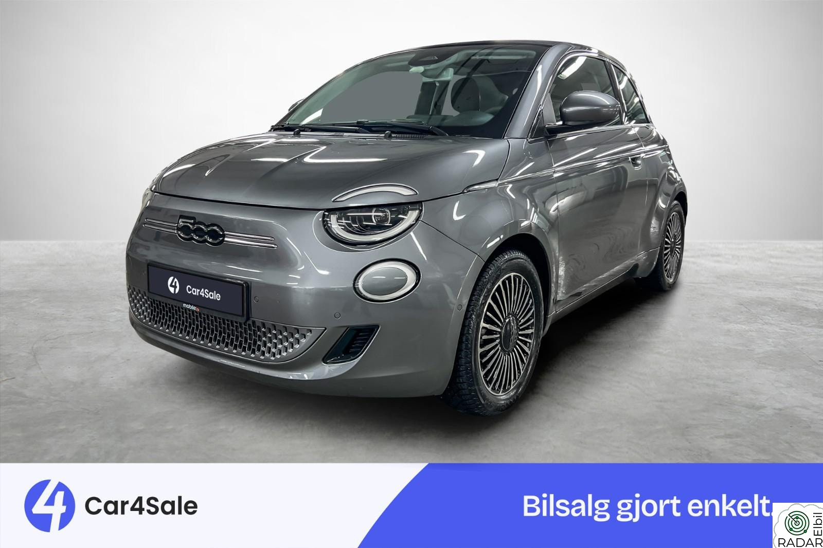 FIAT 500 321km / Norsk / S+V / Soltak / R.Kam/ P.Varm/ ACC/ Navi