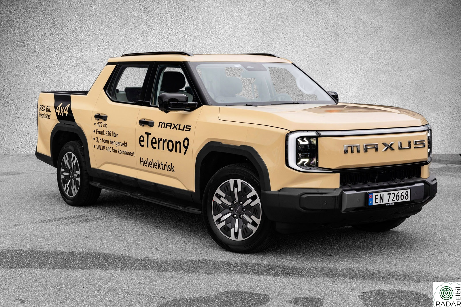 MAXUS e TERRON 9 Topputgave,442hk, hengerfeste, LEDbar, Vinterhjul, Demo