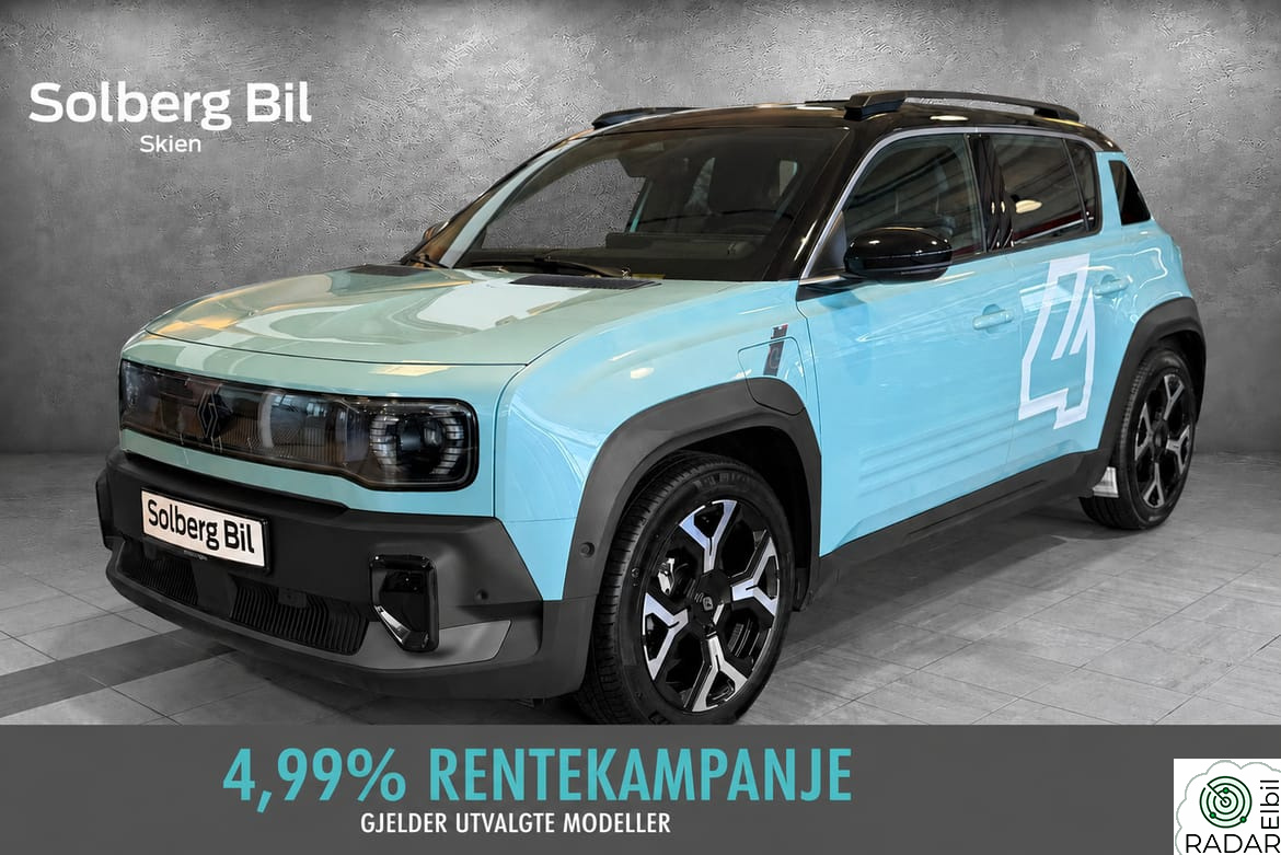 RENAULT 4 E-TECH ELECTRIC RENTEKAMPANJE 4,99%/ Techno/Oppv.ratt/ACC/CARPLAY/ISO