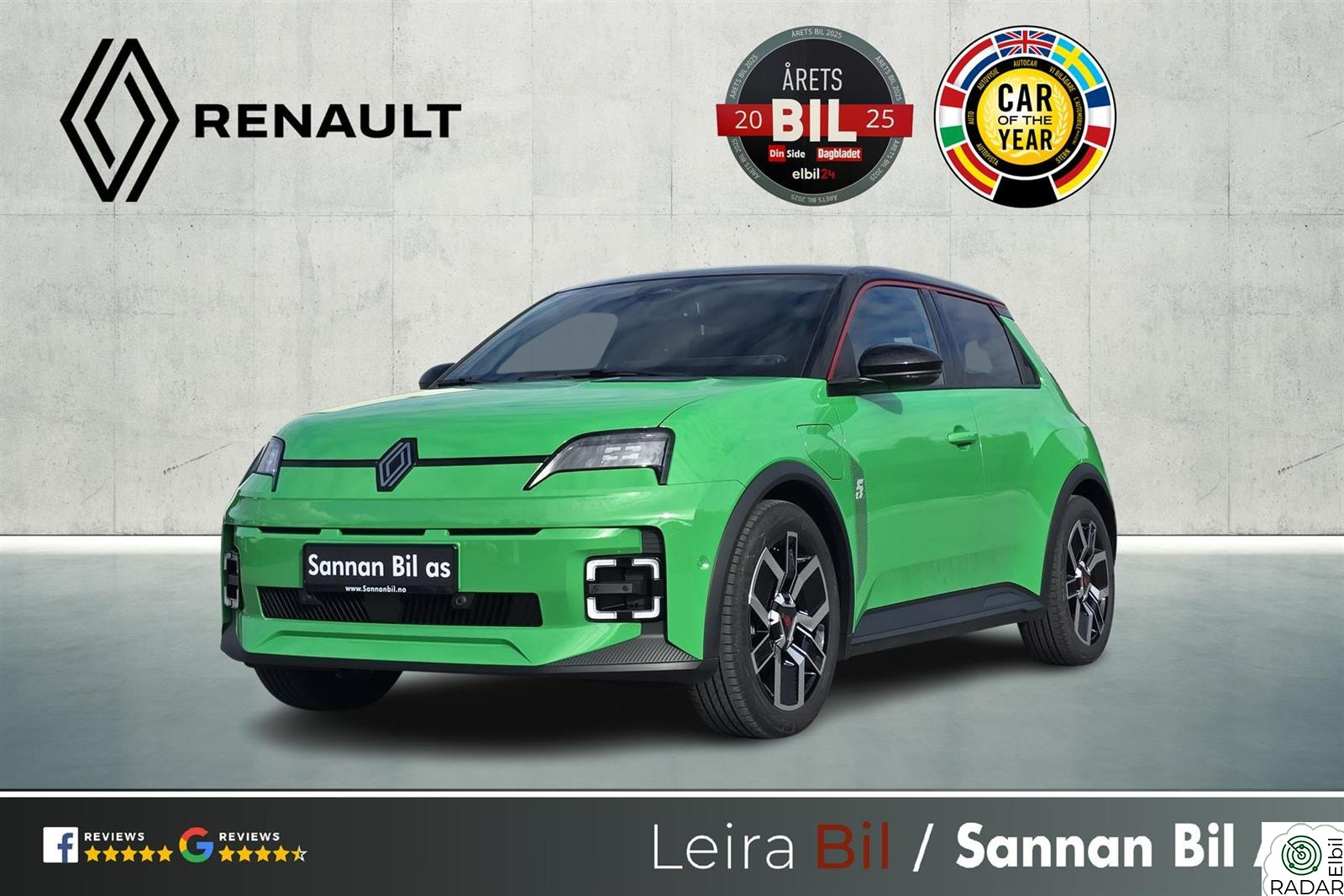 RENAULT 5 E-TECH ELECTRIC Techno **VINTERHJUL|ÅRETS BIL**