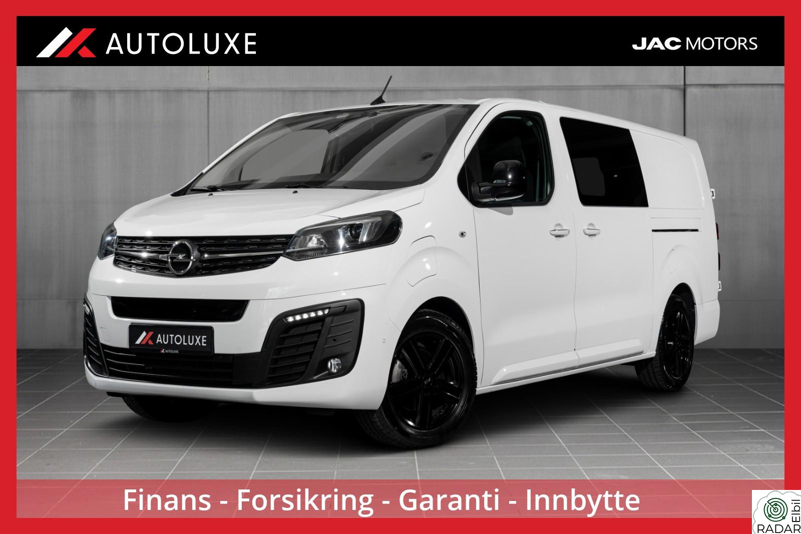OPEL Vivaro 75 KW Ultimate|Krok|5-dører|3-seter|Carplay|Pent brukt