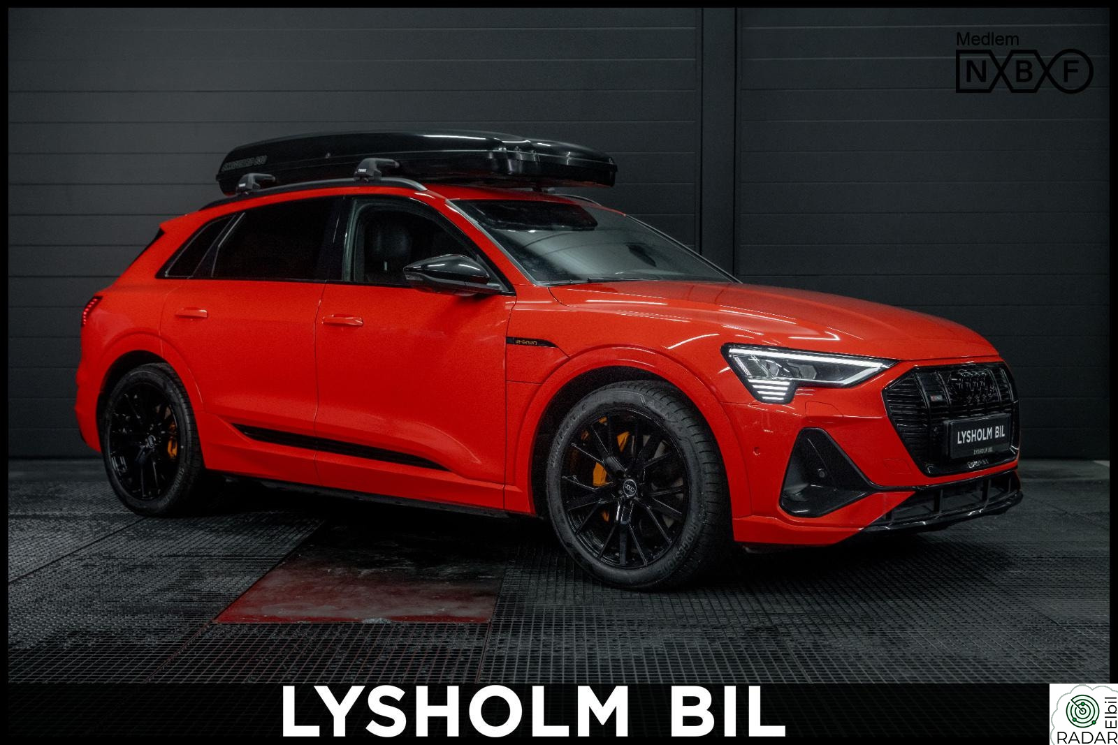 AUDI E TRON 55 55 Svart optikk/S-Line/Takboks/BO/Skinn/HeadUp/Matrix +