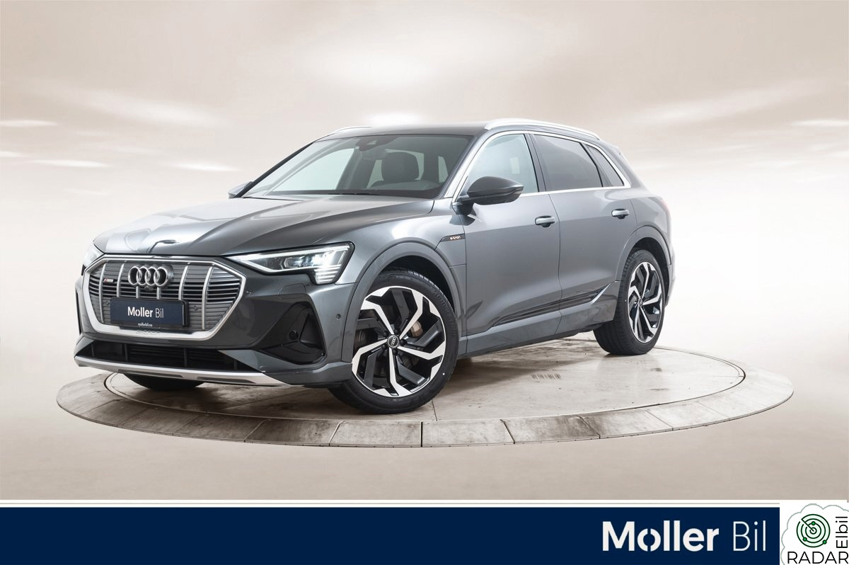 AUDI E TRON 55 55 S Line Sport - B&O, 360kam, Skinn, Matrix, Krok, 21"