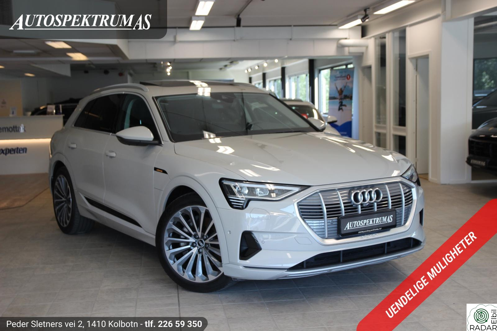 AUDI e-tron 55 55 Advanced Sport/Luftfjæring/Pano/360/H.feste/Norsk++