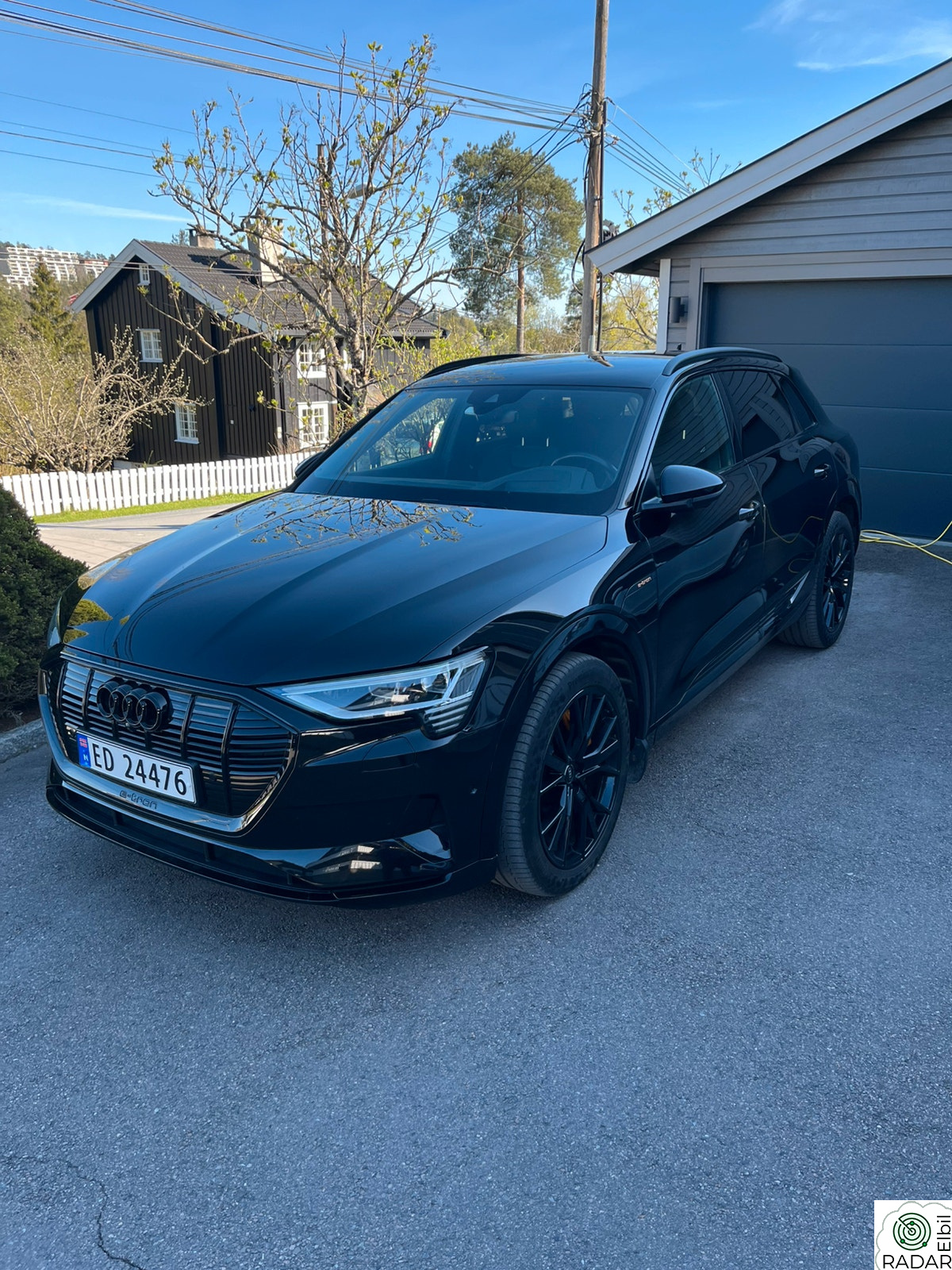 AUDI E TRON 55 55 Advanced sport, Black edition, Head up, B&O, Krok