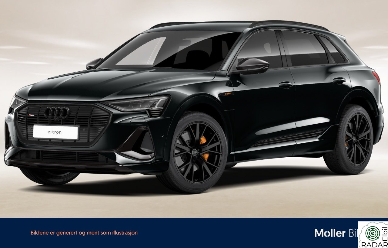 AUDI E TRON 55 55 S line Sport Black Edit. -Luft,SortOptikk,360Kam,21"