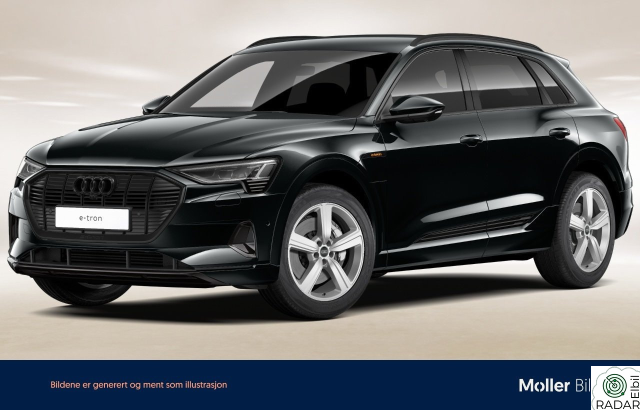 AUDI E TRON 55 55 Advanced Sport Krok/Kamera/Navi/El.Seter/SortOptikk