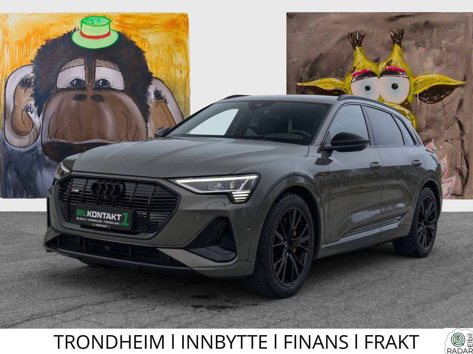 AUDI E TRON 55 55 I 2X S-LINE I KROK I B&O I MATRIX I BLACK EDITION