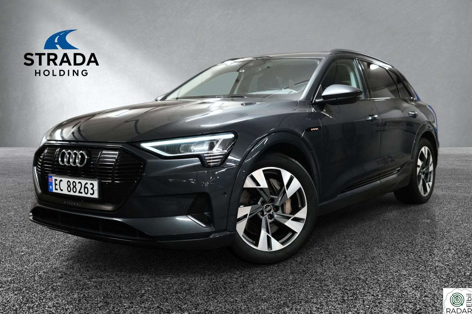 AUDI E TRON 55 55 Advanced Business|Krok|Luftfjæring|ACC|APP
