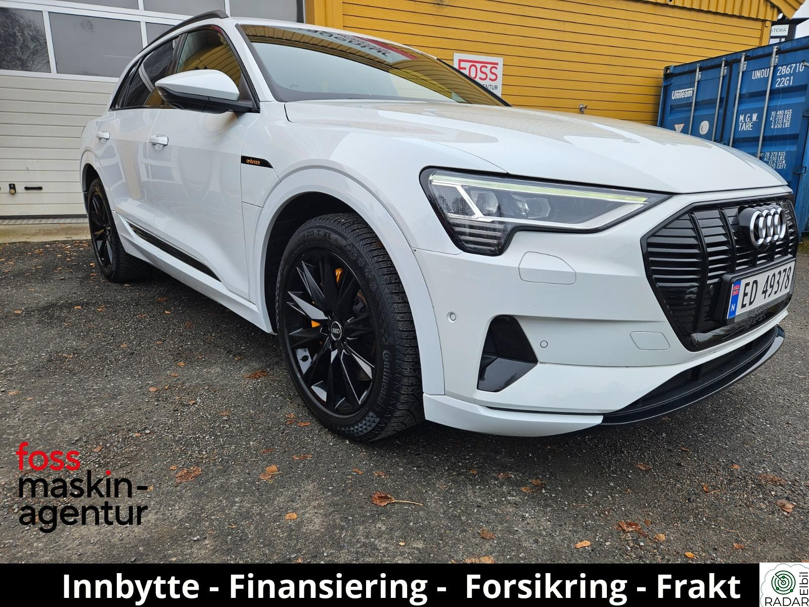 AUDI E TRON 55 55 Black/White ACC+DAB+Matrix+360-kam+Keyless+Krok+21"