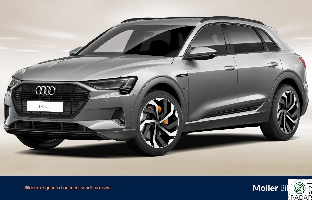 AUDI E TRON 50 50 Advanced Sport Krok/Navi/Kamera/21"/SortOptikk