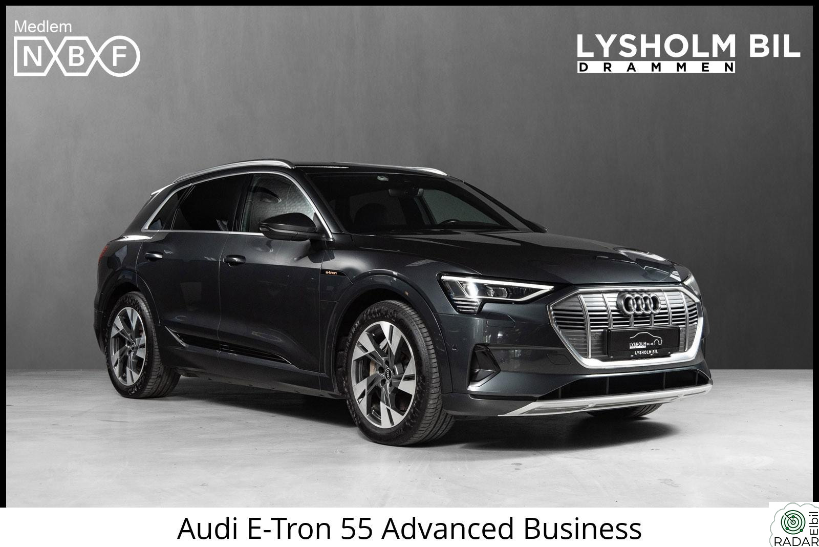 AUDI E TRON 55 55 Advanced Business /Krok/ACC/Luft/Skinn/Navi/Skinn/
