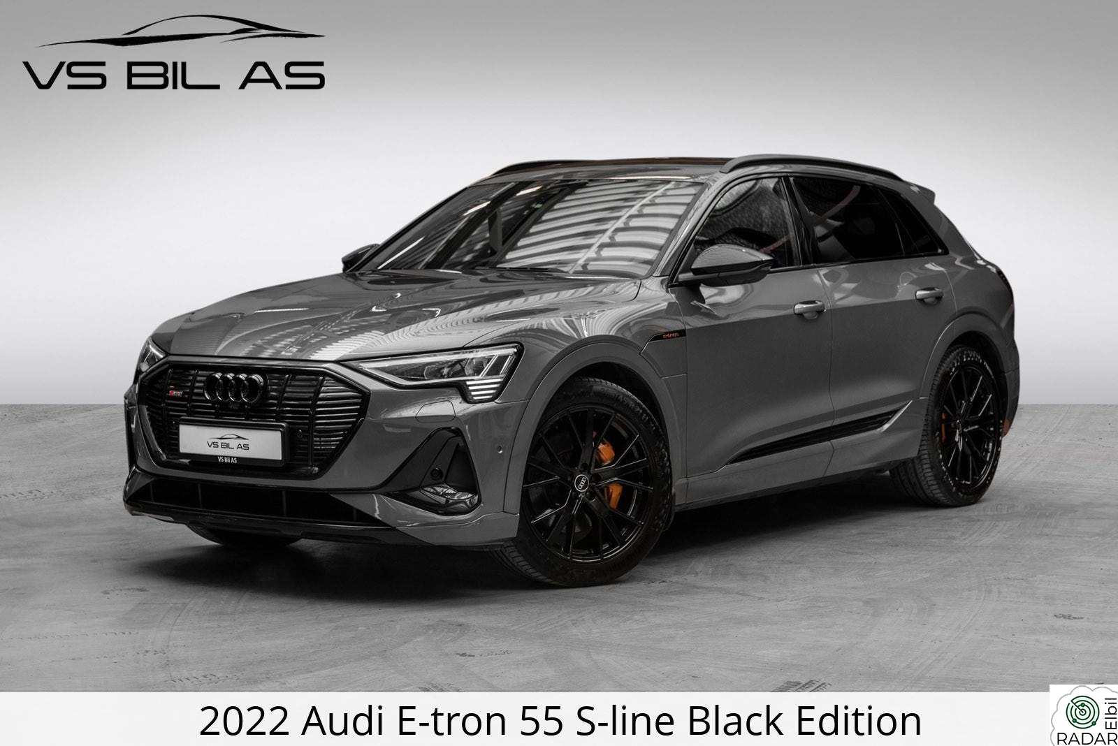 AUDI E TRON 55 55 Black Edition/S-line/Norsk/Luft/360/Matrix/B&O/Krok