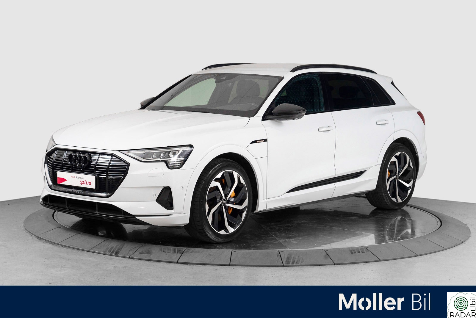 AUDI E TRON 55 55 Advanced Sport 21",Sort optikk,Krok,360"++