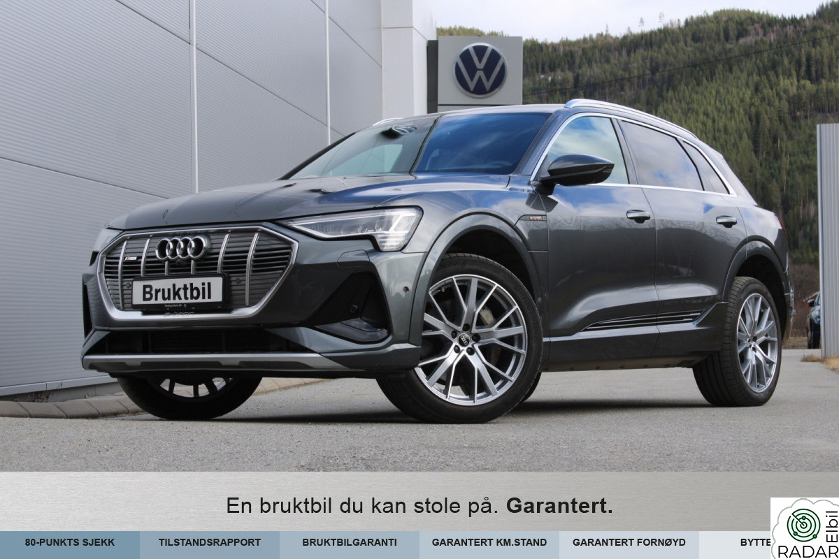 AUDI E TRON 55 55 s line sport B&O/360/El.Seter/Skinn++Hjemlevering?