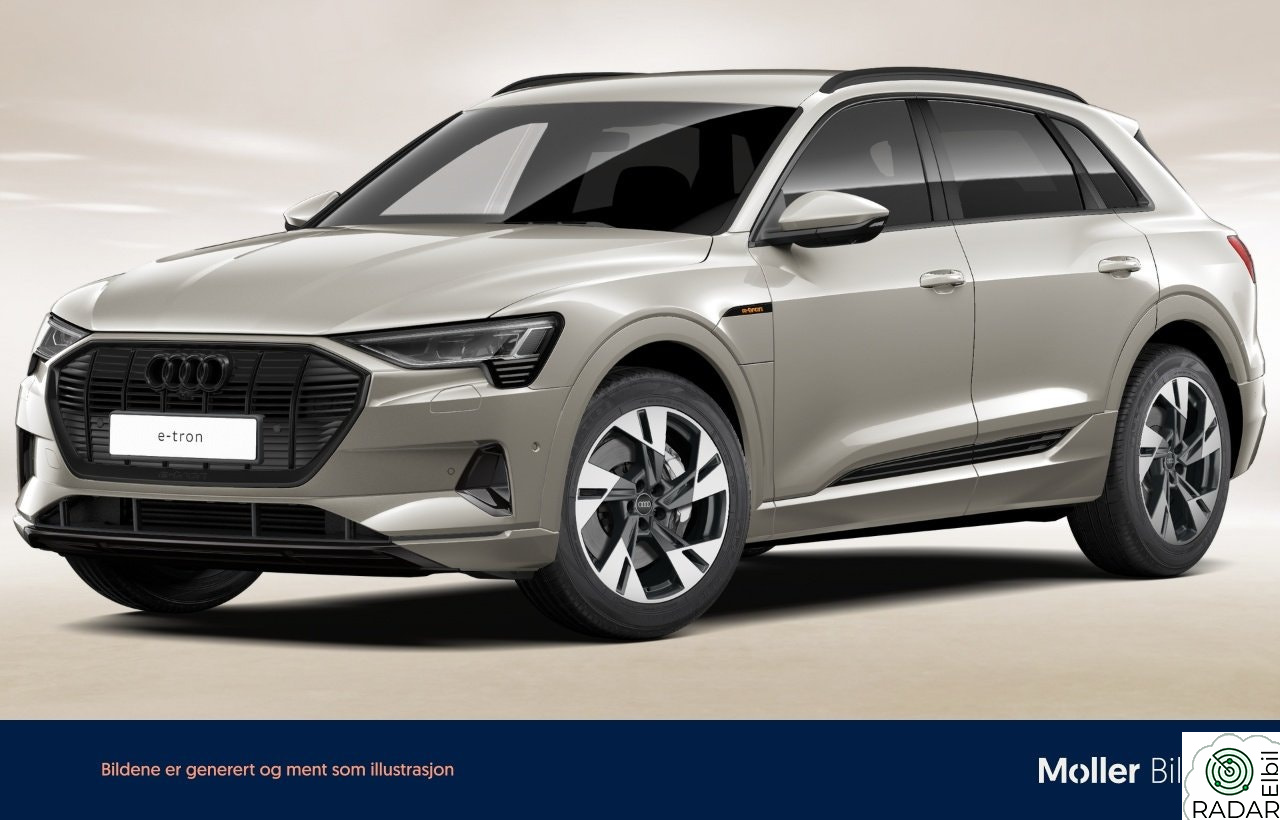 AUDI E TRON 55 55 Advanced Sport - 20", 360Kam, B&O, Skinn, Luft