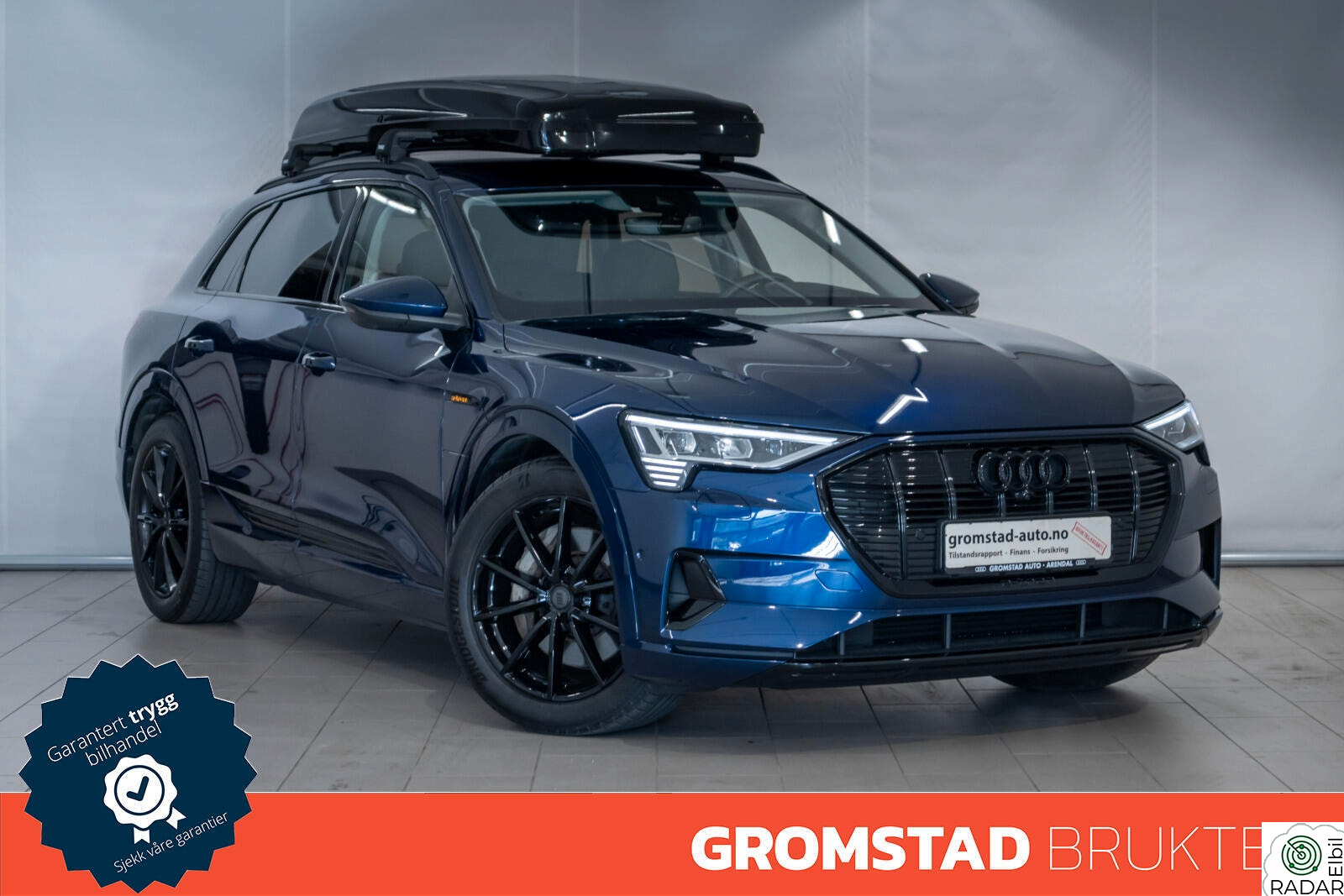 AUDI E TRON 55 55 Advanced Sport Krok/360/HUD/Matrix/Skinn/Varmeratt