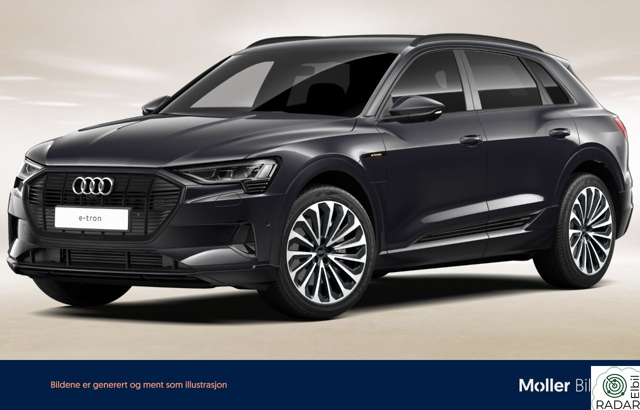 AUDI e-tron 50 50 Advanced Sport - 360kam,Delskinn,SortOptikk,Krok,21"