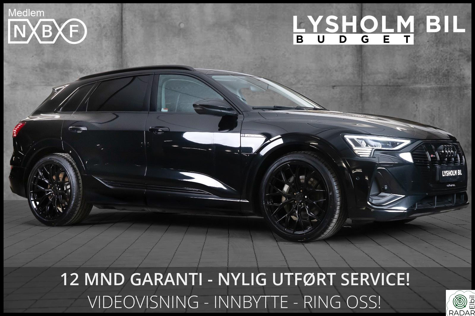 AUDI e-tron 55 55 SUV S-Line/Skinn/Matrix/Svart optikk/Acc/HUD/