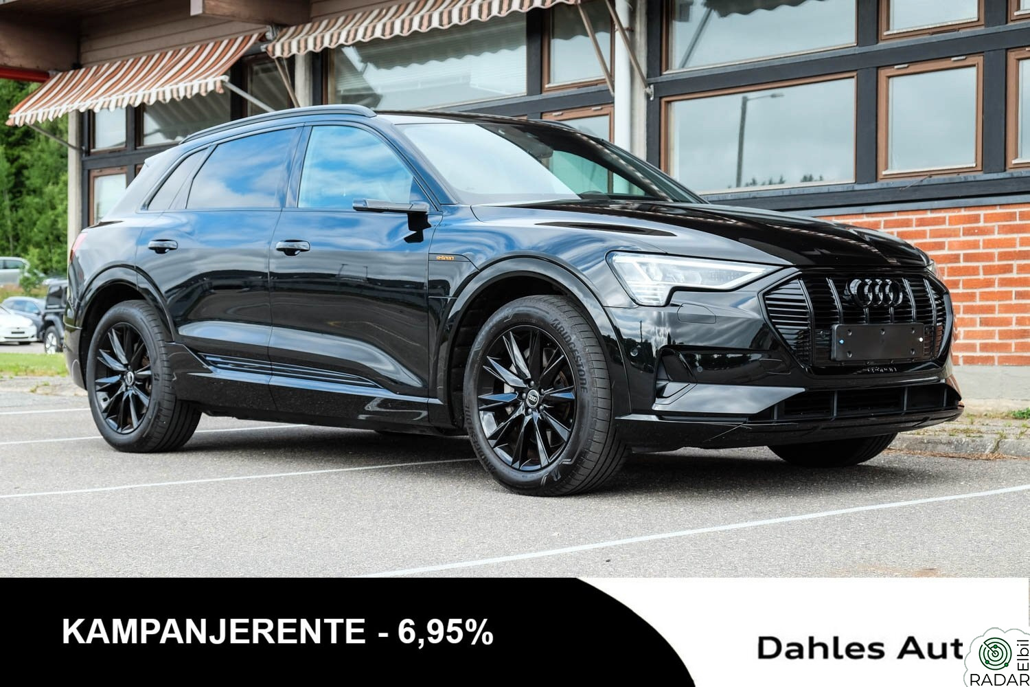 AUDI E TRON 55 55 Advanced Business - Sort Optikk, H.feste, Sportseter