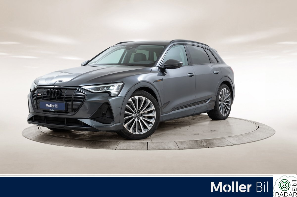 AUDI E TRON 55 55 S Line Sport - Pano, Skinn, B&O, Matrix, 360Kam