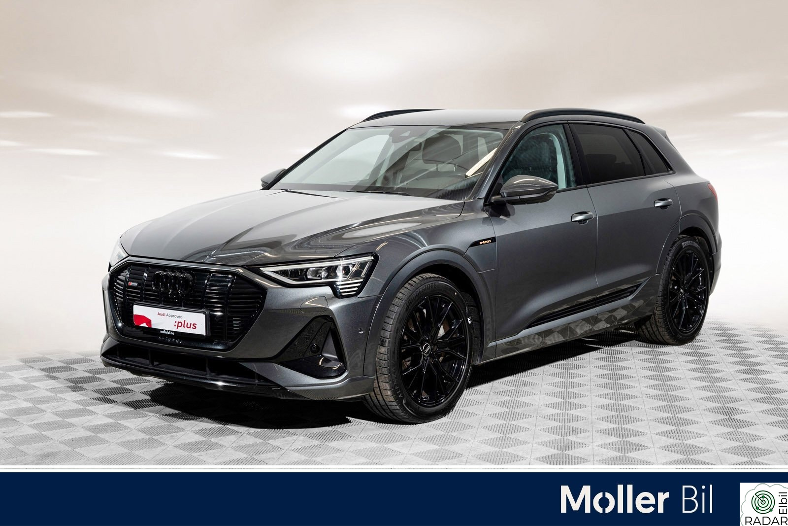 AUDI E TRON 55 55 s line sport, 21'', B&O, Skinn, Krok, Matrix, Luft++