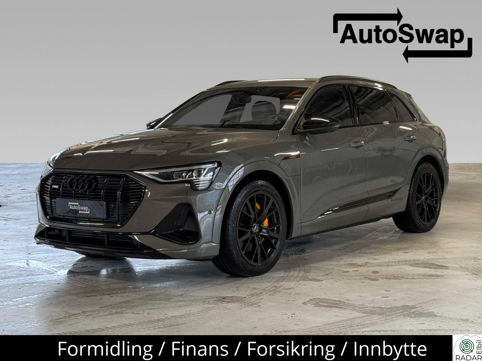 AUDI E TRON 55 55 S-Line Black Pack. Krok/B&O/Matrix/ACC/Skinn/el.luke
