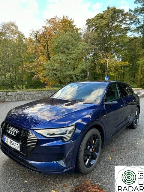 AUDI e-tron 55 55 S-line,virtuelle speil,night vision,sort optikk