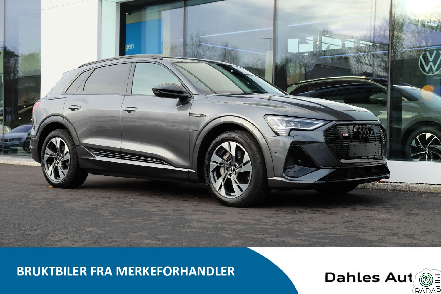 AUDI E TRON 55 55 s line sport Sort optikk, el.sportseter, 360 kamera