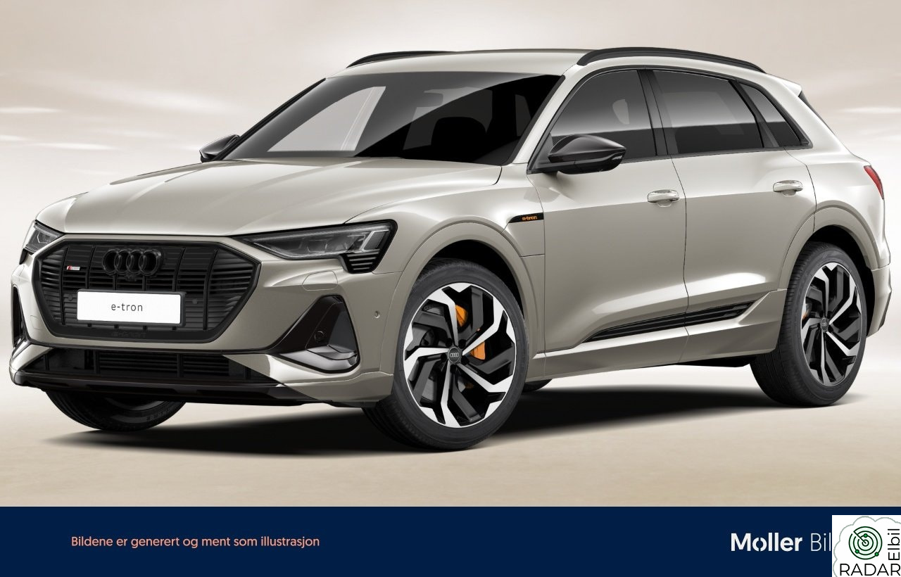 AUDI E TRON 50 50 S Line Sport - 360Kam, Sort optikk, Krok, 21"