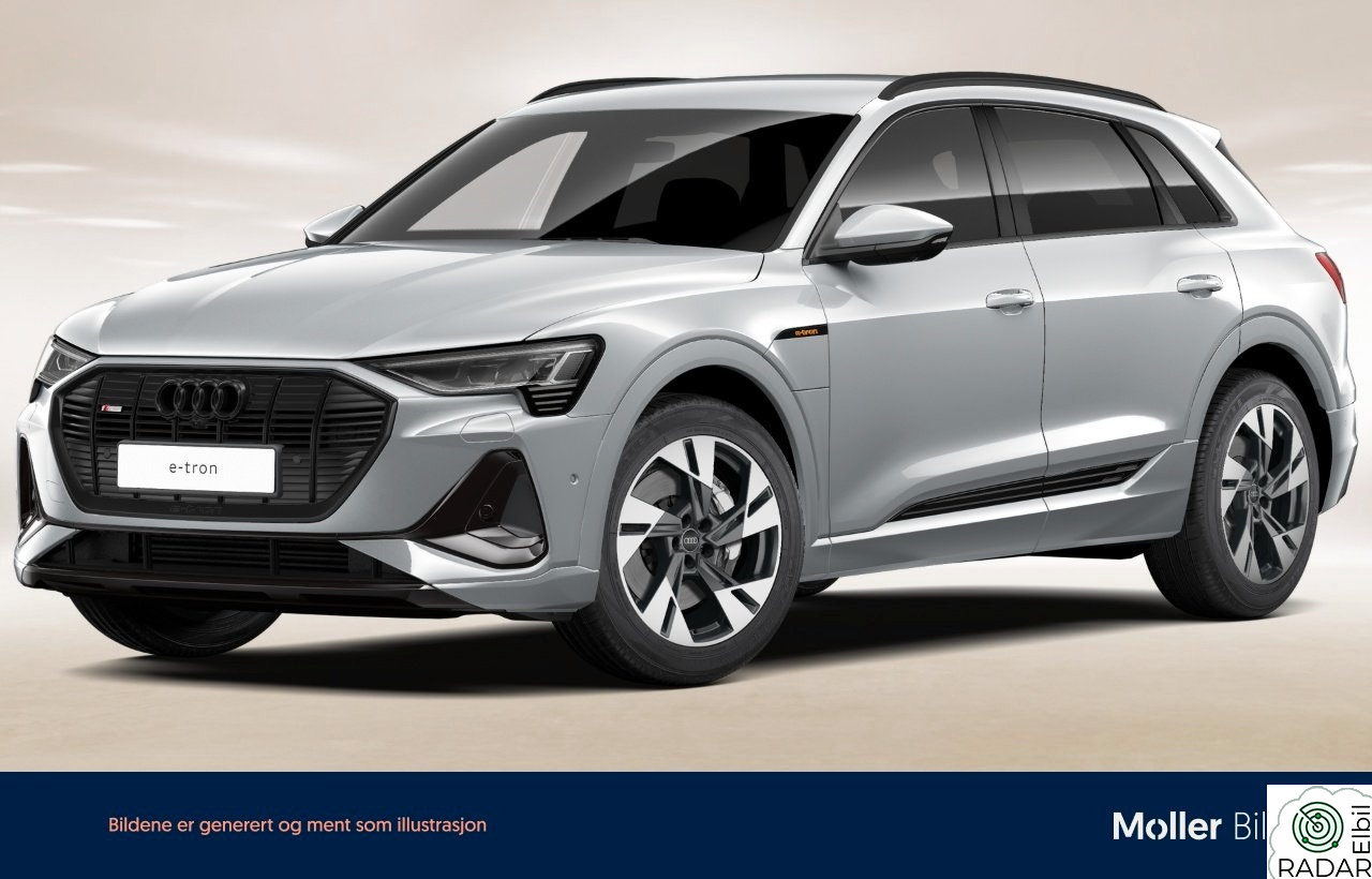 AUDI E TRON 55 55 S Line Sport - B&O, 360Kam, Skinn, Krok, Matrix