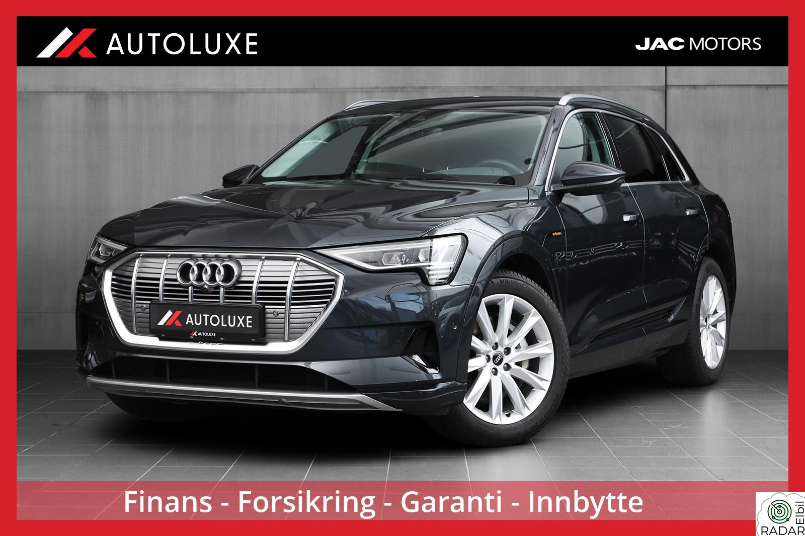 AUDI E TRON 55 e tron 55 Advanced Sport|B&O|Matrix|Krok|1-eier|Norsk